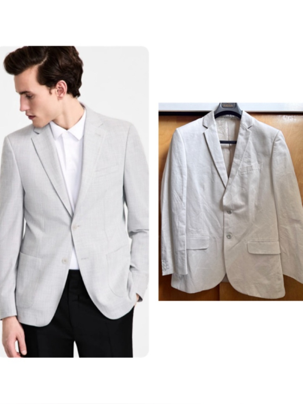 Calvin Klein Collection Light Gray Men's Blazer
